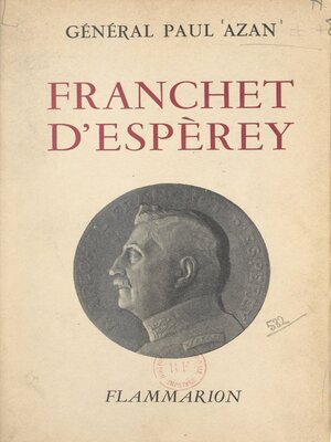 cover image of Franchet d'Espèrey